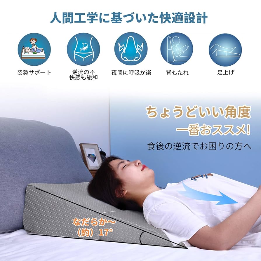Amazon.co.jp: LZSHOME 三角枕 三角クッション 傾斜枕 三角